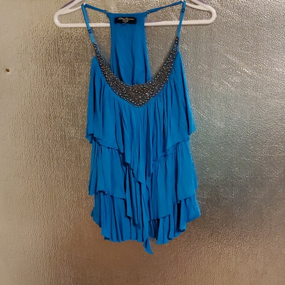 ⭐ blue tank top